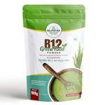 BILIPATRA B12 Green Food Powder,100g | Plant Based Vitamin B12 Supplement (B12GreenFood Powder) | Vitamin B1, B2, B3, B6, B9,C & A | Boost Energy Level, Good For Digestion & Stress, For Men & Women