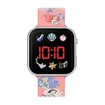 Disney Princess Girl's Digital Quartz Watch with Silicone Strap PN4398