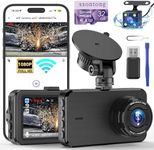Dash Cam Front and Rear, Dashcam Wi