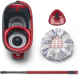 Vileda Turbo 3-in-1 Spin Mop and Bucket Set – Microfibre Head, Foot Pedal