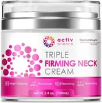 ACTIVSCIENCE Neck Firming Cream - Natural Anti-Aging Facial Moisturizer with Retinol, Collagen & Hyaluronic Acid - Day & Night Anti-Wrinkle Hydrating Face Cream - 3.4oz