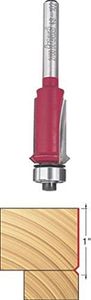 Freud 48-102: 5/8" (Dia.) Flush Trim “V” Groove Bit with 1/4" Shank, Perma-shield Coating Red