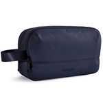 Toiletry Bag for Men, BAGSMART Mens Travel Toiletry Bag, Water-Resistant Dopp Kit for Travel, Lightweight Shaving Bag Fits Full Sized Toiletries, Blue