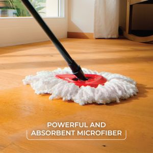 O-Cedar Spin Mop – Red/Gray Microfibre Floor Cleaning System