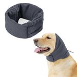 Dog Snood Ear Protectors Comfort Dog Ear Muffs Noise Protection Calming Hood Dog Neck and Ears Warmer Hood Calming Pet Snood Ear Covers for Anxiety Relief and Calming (L)