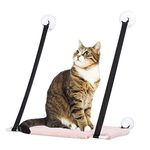 Dorakitten Kitten Window Seat Hanging Washable Removable Solid Space Saving Pet Window Perch with Suction Cups Detachable Perch for Pet Dogs Cats