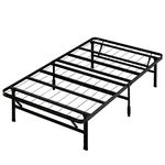 Zinus SmartBase Single Bed frame - Bed 90x190 cm - 35 cm Height with Underbed storage - Metal Platform Bed frame great for a guest bed - Black