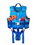 REALIKE Kids Swim Vest Toddler Floaties Adjustable Safety Strap Swimming Aids for Toddlers Children Float Swimsuit, Suitable for Age 2-10 Years/22-88lbs