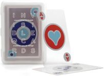 Kikkerland Waterproof Invisible Playing Cards, Deck of Cards, Washable Flexible, Use for Party and Game