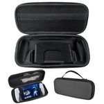 ZORBES Polyurethane Carrying Case For Playstation Portal Handheld Gaming Console, Portable Hard Shell Case For Pu Storage Bag Travel Carrying Case For Playstation Portal Accessories, Black