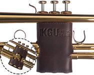 Trumpet valve guard by KGUBrass is the leather trumpet valve protector made of luxurious mild and thick material; use as protection from corrosion, scratches and stains (Brown (Blue thread))