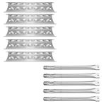 Uniflasy Gas Grill Burner Heat Plate Tent Flame Shield Replacement Parts Kit for Kenmore 2518SL-2003-N, 148.1637110, 148.1615621, Master Chef L3218, Master Forge 3218LT, 3218LTM, 3218LTN, 2518-3