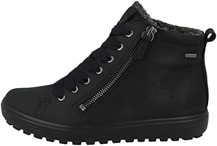 ECCO Women's Soft 7 Tred W High Trainers, Black, 8 US