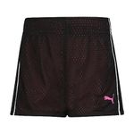 PUMA Big Girls' Active Double Mesh Short, Black, 8-10 (Medium)