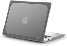 AVAKOT New MacBook Pro 16 Inch Case 2021 Release A2485 M1 Pro/M1 Max | Hard Slim Shell Bumper Dual Layer Protective Laptop Case Cover w/Fold Kickstand for MacBook Pro 16" with Touch ID| Gray