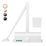 Marie Automatic Door Closer with Hold Open Function,for Residential and Commercial/Adjustable Spring Hydraulic Door Closer,for Regular Top Jamb Installation for 88-143 lb Doors