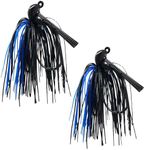 Reaction Tackle Tungsten Flipping Jig for Bass Fishing - 3/8 oz Black/Blue