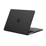 BlueSwan Compatible with MacBook Air 13 inch Case 2024-2022 M3 M2 A3113 A2681, Anti-Cracking and Anti-Fingerprint Hard Shell Case, Soft TPU Bumper PC for Air 13.6 inch Case, Frosted Black