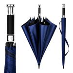 FOROLY Windproof Golf Umbrella for Men and Women - Large 47 Inch Waterproof Double Canopy, Automatic Open and Close, UV Protection Chaata, Durable and Lightweight (Blue)