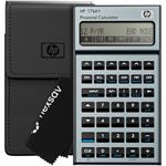 HP 17bII+ Financial Calculator – 250+ Professional Functions for Business, Finance & Accounting – RPN, Algebraic Entry, College Math Solver, 2-Line Display, 28KB Memory – Includes Case, Cleaning Cloth