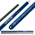 YEUEK Little Monster-Cyber 3-Piece 19oz Break&Jump Cue, Black Technology Carbon Fiber Pool Stick 57" 12.9mm with Soft Leather Bag