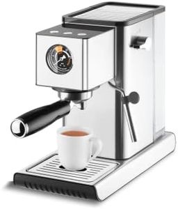 Catler Máquina Expresso, Cappuccino y Latte, Bomba italiana de 20 bares y Espumador de leche - Cafetera Expresso, Thermoblock, con boquilla de vapor patentada, Barista Express ES300