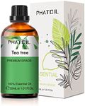 PHATOIL 1.01FL.OZ Tea tree Essential Oil, Pure Tea tree Oils for Diffuser, DIY Candle and Scented Products Making, 30ml Large Bottle Gift for Friends