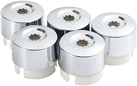 X AUTOHAUX 5pcs Plastic Car Wheel Lug Nuts Bolt Cap Cover for Volkswagen Touareg 2004-2016 7L6601173A