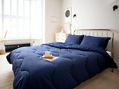 night owl - Coverless Duvet - 10.5 Tog - Double - Pure Cotton Collection - Luxury Bedding - Hypoallergenic - Machine Washable - Navy
