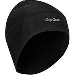 GripGrab Windproof Lightweight Thermal Under Helmet Cycling Running Skull Cap Thin Winter Bicycle Hat Headwear Black