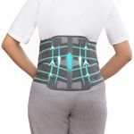 AGEasy (Max Group Comfort Contoured LS Support Belt for Lower Back Pain Relief, with Aluminium Plates for Better Posture and Pain Relief and Added Gel Padding for Comfort (XXL)