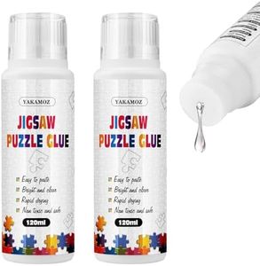 YAKAMOZ Updated Jigsaw Puzzle Glue with New Sponge Head for Adults Clear Water-Soluble Special Craft Puzzle Glue Quick Dry for 1000/1500/3000 Pieces of Puzzle,240ML