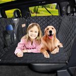 URPOWER XL Dog Back Seat Extender for Crew Cab Truck, Hard Bottom Dog Car Seat Cover Waterproof Dog Car Hammock Pet Backseat Bed, Pet Truck Accessories for F150 / RAM 1500/ Tundra Crew Cab