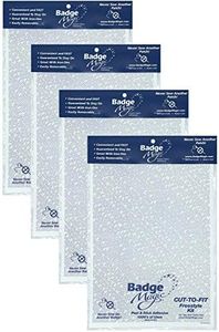 Badge Magic Peel and Stick Adhesive Kit (4 Sheets) - No Ironing or Sewing - Freestyle Cut to Fit - for Patches, Fabrics and DIY Crafts