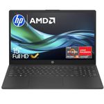 HP 15.6" Laptop | AMD Ryzen 5 7520U Processor | 16 GB RAM | 512 GB SSD | AMD Radeon Graphics | FHD Display | Up to 11hrs 15 mins battery | Win 11 | Dual Speakers | Jet Black | 15-fc0042sa
