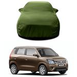 HEDWING® 100% Fully Waterproof Car Body Cover Comfortable with Maruti Suzuki Wagon R VXI BS BS6 All Variants Indoor/Outdoor Full Body Protection Cover 6X6[Colour-Green