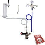 Kegco BF STCK-NT Standard Tower Kegerator No Tank Beer Conversion Kit, Chrome