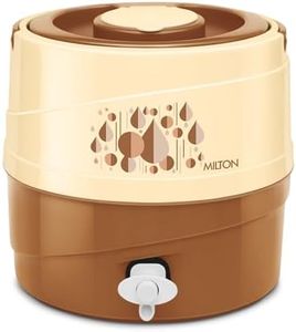Milton Kool Rover 7 Water Jug PU Insulated, 5.3 litres, BPA Free, Leak Proof & Portable Jug, Sturdy Handles, Ideal for Travel, Picnic, Offices, Shops, Brown