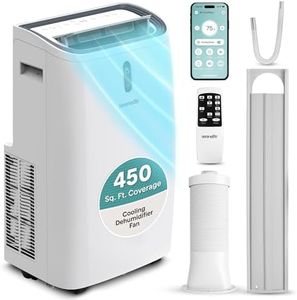 SereneLife Portable Air Conditioner 14000 BTU With WIFI | 3-in-1 Cooling, Fan and Dehumidifier | 24-H Timer Up to 650 Sq Ft Coverage | AC Unit for Bedroom, Home & Office, Includes Window Kit & Remote