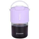 BELLE VOUS Purple Plastic Drinking Tumbler with Lid and Straw - 400ml/13.5oz Reusable BPA-Free Tumbler - Leakproof Thick Wall Mug for Iced Coffee, Tea, Juice, Water, Smoothies & Other Hot/Cold Drinks