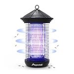 ASPECTEK Bug Zapper 20W Electric Mosquito Zapper, Insect killer, UV Light Fly Killer Outdoor & Indoor use, Waterproof, Up to 1000sq.ft Coverage Home, Patio, Garden, Kitchen, Camping, Black