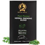 ROYAL SWAG Ayurvedic & Herbal 100% Tobacco Free and Nicotine Free Smoking Mixture 20 gram - PAAN Flavour | Organic Smoking Blend With Ayurveda Herbs Mixed - Perfect For RYO Make Your Own Roll