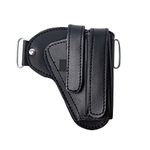 Hulara OWB Leather Holster for Glock 17 Holster Fits 1911 Holster g2c Taurus Holster S&W M&P Shield Plus Holster Right-Hand Men/Women Pistol Holster with Magazine Holder…