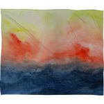 DENY Designs Jacqueline Maldonado Brushfire Fleece Throw Blanket, 60 by 50-Inch