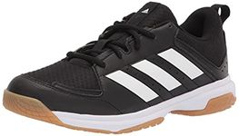 adidas Women's Ligra 7 Track and Field Shoe, Black/White/Black, 12.5