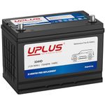 UPLUS Heavy Duty Leisure Battery, 90Ah 12V Maintenance Free Automotive, 720A 158RC, for Car, Truck, SUV, RV, Left:+ Right: -, 304L x 171W x 224H(mm) 334HD Type 249H