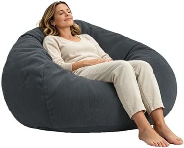 LPMOERA Bean Bag Chair Giant Bean Bag Chairs for Adults/Kids Adult Bean Bag Chair with Fillings Memory Foam Bean Bag