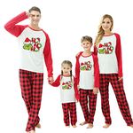 Sangdut Family Matching Christmas Pajamas for Women Men Kids Boys Girls Couples, Pattern Pant Xmas Pjs,Holiday Sleepwear Festival Style Long Sleeve Funny Unisex Jammies (Green-Man, 2XL)