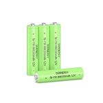 DURNERGY Rechargeable AAA Batteries 4 Pack, Triple A Battery, 300mah 1.2v NIMH AAA Rechargeable Batteries, AAA Solar Batteries for Outdoor Solar Lights