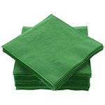 Cocktail Napkins Disposable, Green Beverage Napkins Soft and Absorbent Paper Napkins for Dinner, Party, Wedding, Or Every Day Use, 5” x 5” 2 Ply Party Napkins, Pack of 100 - by Amcrate